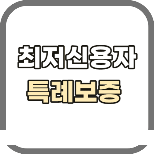 최저신용자 특례보증